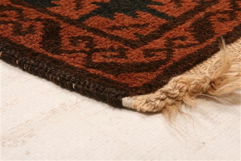 Baluch Brown Hand Knotted 30 X 50 Area Rug 253-28454 Image 5