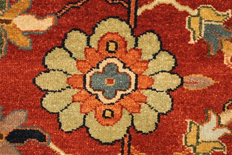 Serapi Red Hand Knotted 116 X 175 Area Rug 250-28456 Image 12