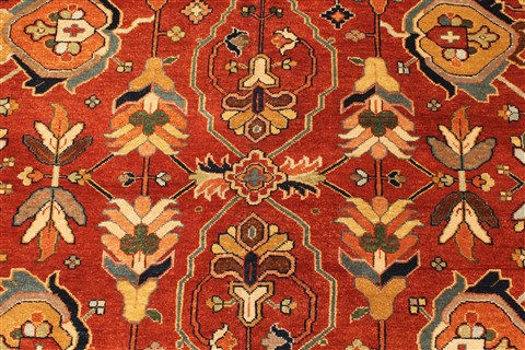 Serapi Red Hand Knotted 116 X 175 Area Rug 250-28456 Image 2