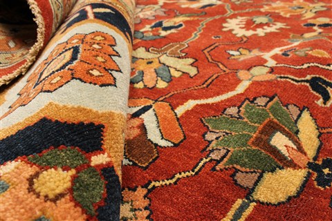 Serapi Red Hand Knotted 116 X 175 Area Rug 250-28456 Image 7