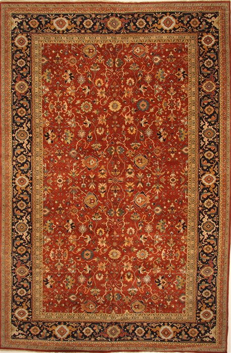 Serapi Red Hand Knotted 116 X 175 Area Rug 250-28456 Image 0