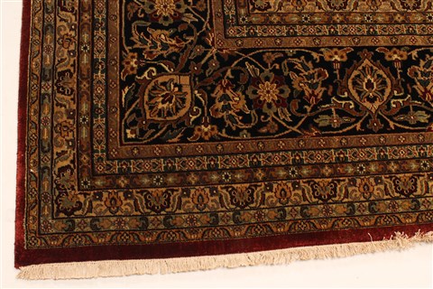 Kashmar Beige Hand Knotted 119 X 149 Area Rug 250-28458 Image 1