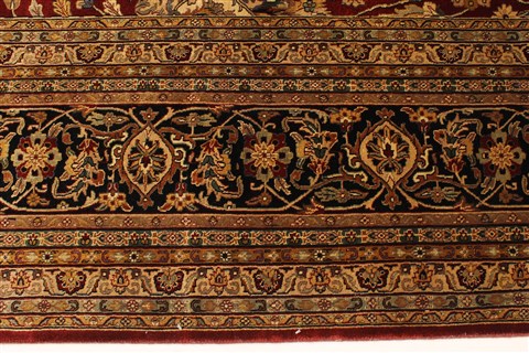 Kashmar Beige Hand Knotted 119 X 149 Area Rug 250-28458 Image 3