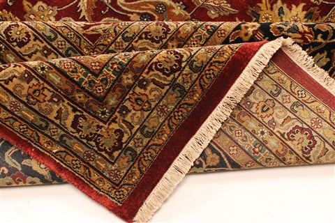 Kashmar Beige Hand Knotted 119 X 149 Area Rug 250-28458 Image 6