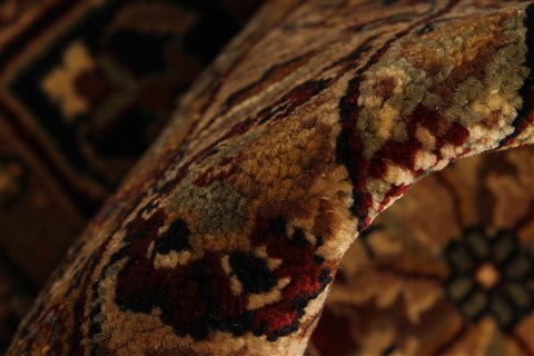 Kashmar Beige Hand Knotted 119 X 149 Area Rug 250-28458 Image 8