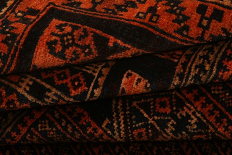 Baluch Orange Hand Knotted 33 X 47 Area Rug 253-28459 Image 4
