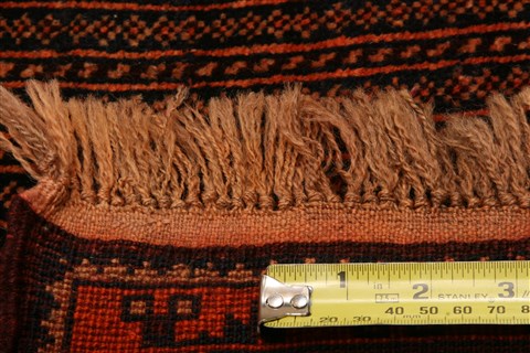 Baluch Orange Hand Knotted 33 X 47 Area Rug 253-28459 Image 5