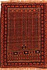 Baluch Orange Hand Knotted 33 X 47  Area Rug 253-28459 Thumb 0