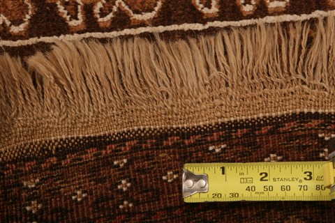Baluch Brown Hand Knotted 30 X 47 Area Rug 100-28460 Image 4