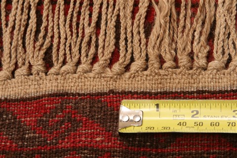 Baluch Brown Hand Knotted 30 X 47 Area Rug 100-28461 Image 3