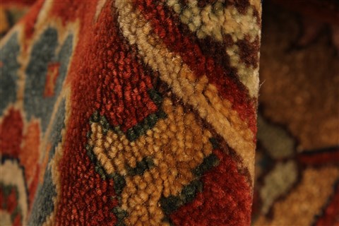 Serapi Beige Hand Knotted 129 X 149 Area Rug 250-28464 Image 10