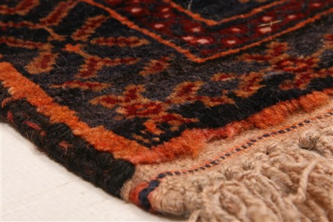 Baluch Red Hand Knotted 31 X 40 Area Rug 253-28465 Image 1
