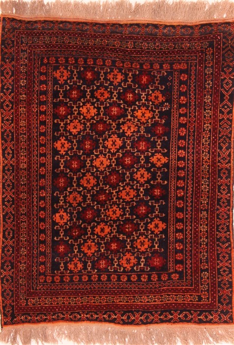 Baluch Red Hand Knotted 31 X 40 Area Rug 253-28465 Image 0
