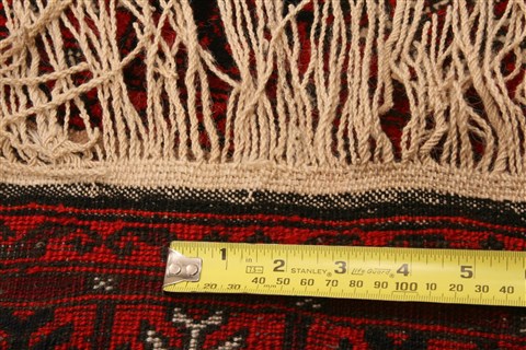 Baluch Red Hand Knotted 31 X 44 Area Rug 253-28467 Image 4
