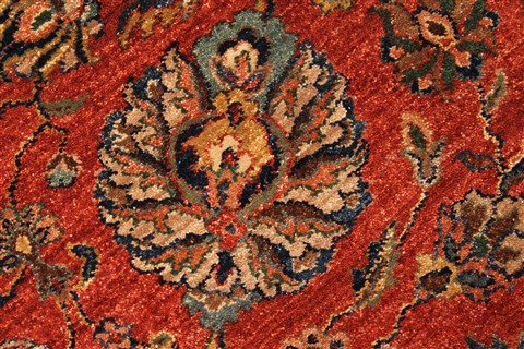 Pishavar Red Hand Knotted 1110 X 151 Area Rug 250-28468 Image 10