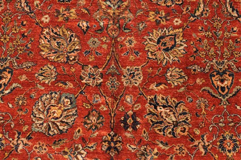 Pishavar Red Hand Knotted 1110 X 151 Area Rug 250-28468 Image 2