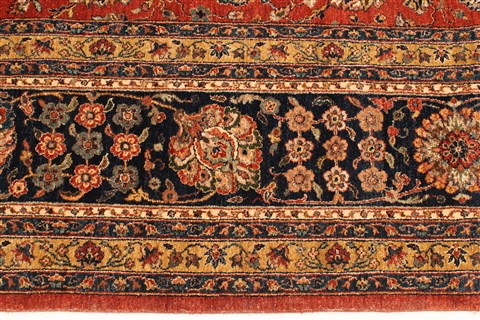 Pishavar Red Hand Knotted 1110 X 151 Area Rug 250-28468 Image 3