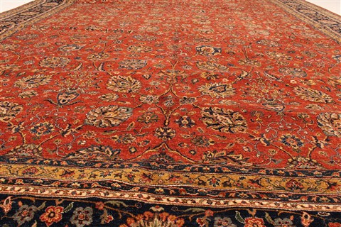 Pishavar Red Hand Knotted 1110 X 151 Area Rug 250-28468 Image 4