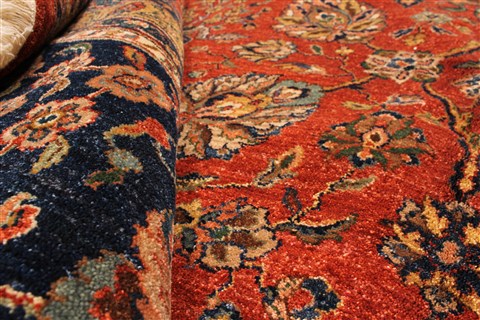 Pishavar Red Hand Knotted 1110 X 151 Area Rug 250-28468 Image 7