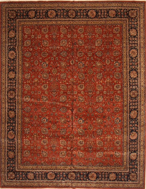 Pishavar Red Hand Knotted 1110 X 151 Area Rug 250-28468 Image 0