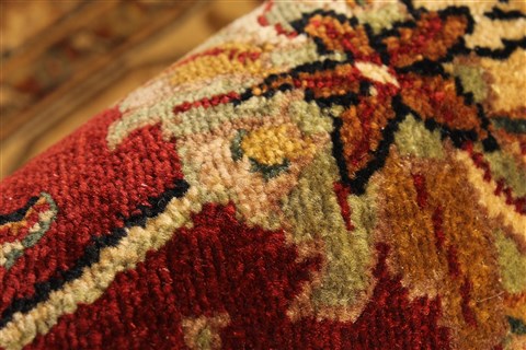 Kashmar Beige Hand Knotted 119 X 153 Area Rug 250-28470 Image 11
