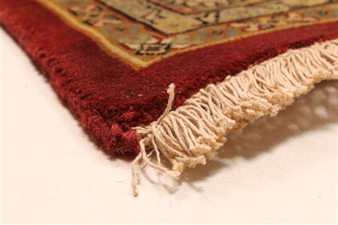 Kashmar Beige Hand Knotted 119 X 153 Area Rug 250-28470 Image 12