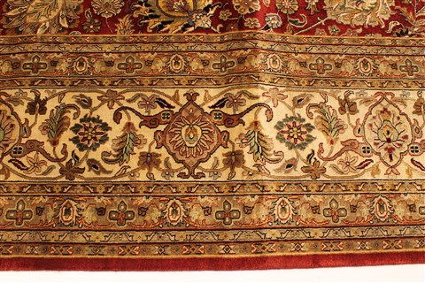 Kashmar Beige Hand Knotted 119 X 153 Area Rug 250-28470 Image 3