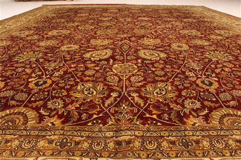 Kashmar Beige Hand Knotted 119 X 153 Area Rug 250-28470 Image 6