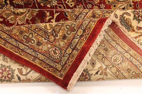 Kashmar Beige Hand Knotted 119 X 153 Area Rug 250-28470 Image 8