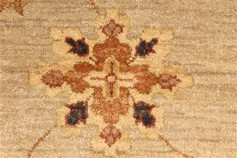 Ziegler Beige Hand Knotted 120 X 1410 Area Rug 250-28473 Image 12