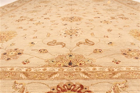 Ziegler Beige Hand Knotted 120 X 1410 Area Rug 250-28473 Image 4