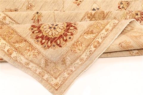 Ziegler Beige Hand Knotted 120 X 1410 Area Rug 250-28473 Image 6