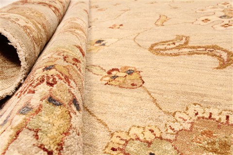 Ziegler Beige Hand Knotted 120 X 1410 Area Rug 250-28473 Image 7