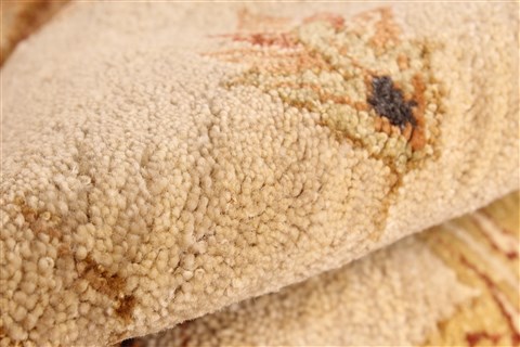 Ziegler Beige Hand Knotted 120 X 1410 Area Rug 250-28473 Image 9