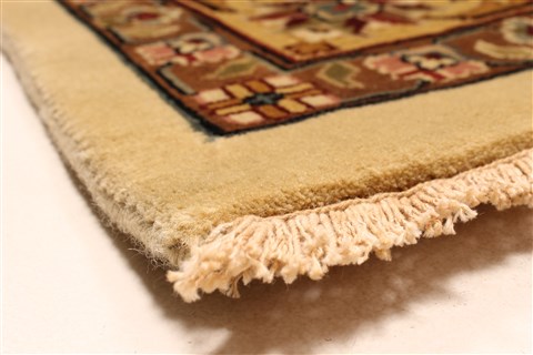 Kashmar Beige Hand Knotted 120 X 150 Area Rug 250-28475 Image 10