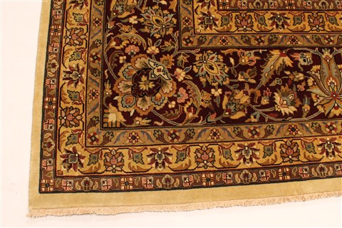 Kashmar Beige Hand Knotted 120 X 150 Area Rug 250-28475 Image 11