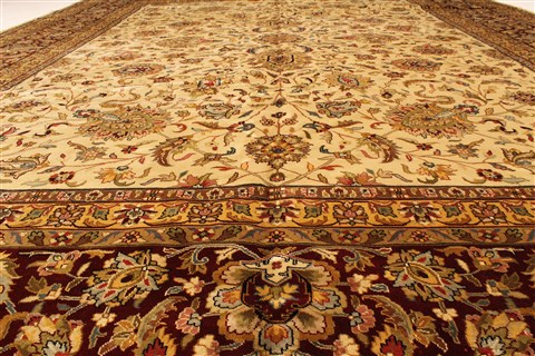 Kashmar Beige Hand Knotted 120 X 150 Area Rug 250-28475 Image 3