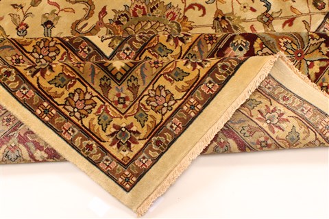 Kashmar Beige Hand Knotted 120 X 150 Area Rug 250-28475 Image 5