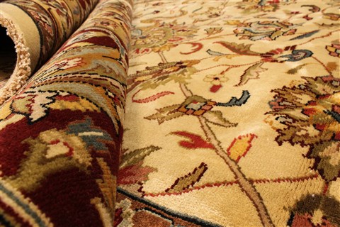 Kashmar Beige Hand Knotted 120 X 150 Area Rug 250-28475 Image 6