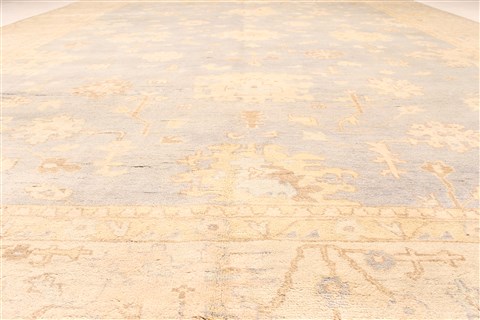 Oushak Beige Hand Knotted 121 X 161 Area Rug 250-28476 Image 4