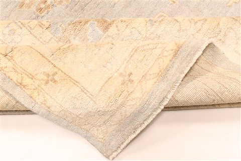 Oushak Beige Hand Knotted 121 X 161 Area Rug 250-28476 Image 6
