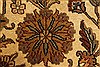 Kashan Beige Hand Knotted 119 X 150  Area Rug 250-28477 Thumb 11