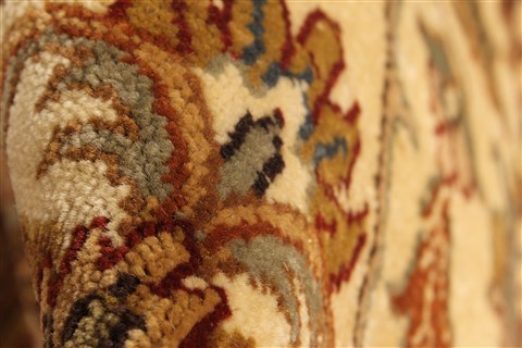 Tabriz Beige Hand Knotted 120 X 1411 Area Rug 250-28478 Image 8