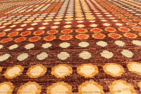 Gabbeh Brown Square Hand Knotted 68 X 83 Area Rug 250-28479 Image 11