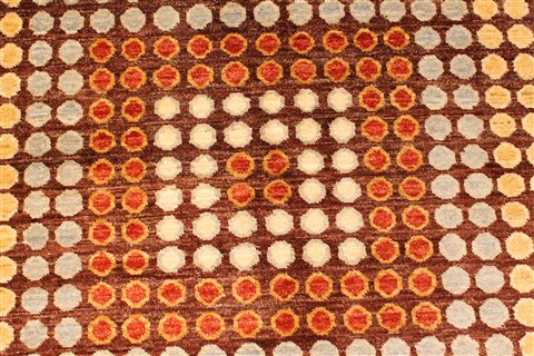 Gabbeh Brown Square Hand Knotted 68 X 83 Area Rug 250-28479 Image 2