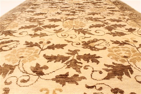 Modern Beige Hand Knotted 510 X 89 Area Rug 250-28480 Image 4