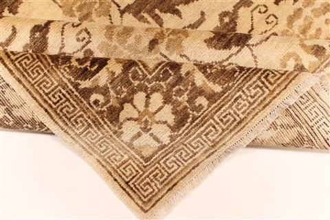 Modern Beige Hand Knotted 510 X 89 Area Rug 250-28480 Image 6