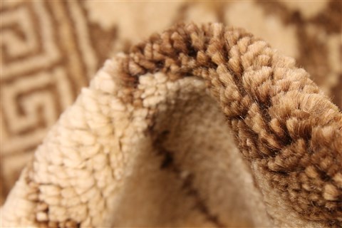 Modern Beige Hand Knotted 510 X 89 Area Rug 250-28480 Image 9