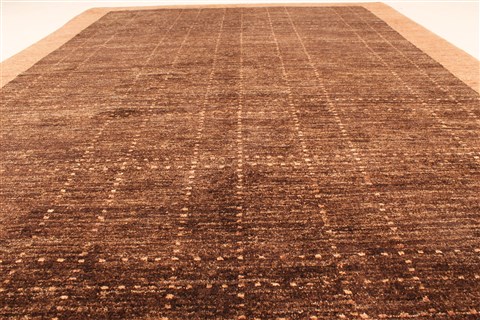 Modern Brown Hand Knotted 58 X 710 Area Rug 250-28481 Image 4