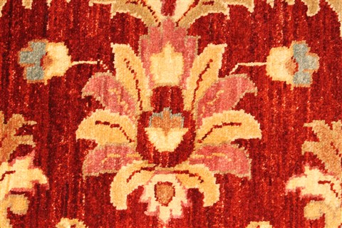 Pishavar Red Hand Knotted 66 X 80 Area Rug 250-28483 Image 10